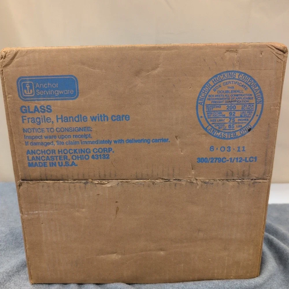 Anchor Hocking Arlington 18 Piece Punch Set Clear Glass Service for 8 300/279C - Picture 6 of 6